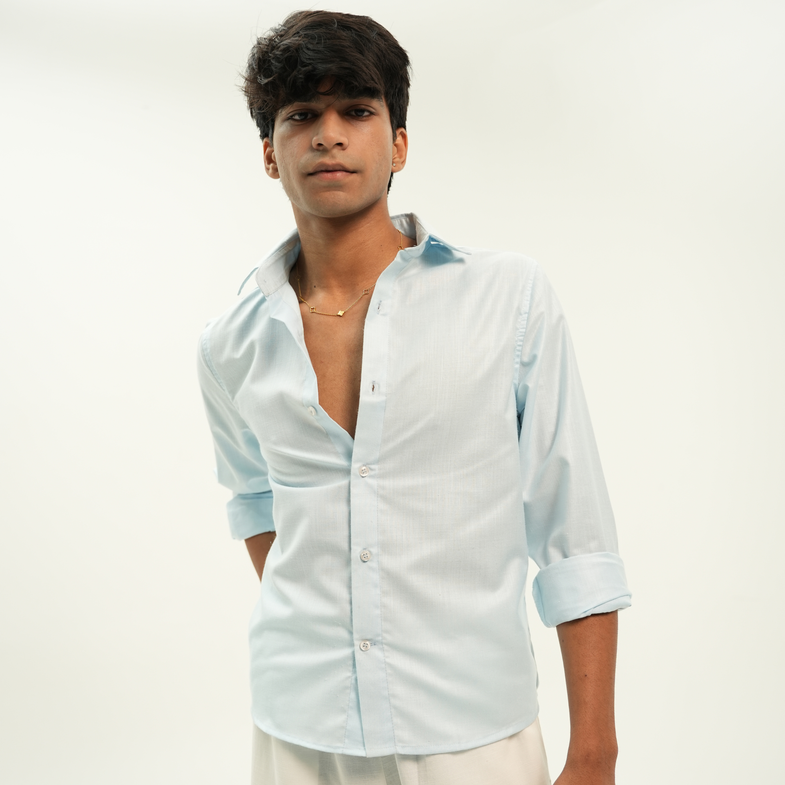 COASTEL SKY REFINED LINEN SHIRT