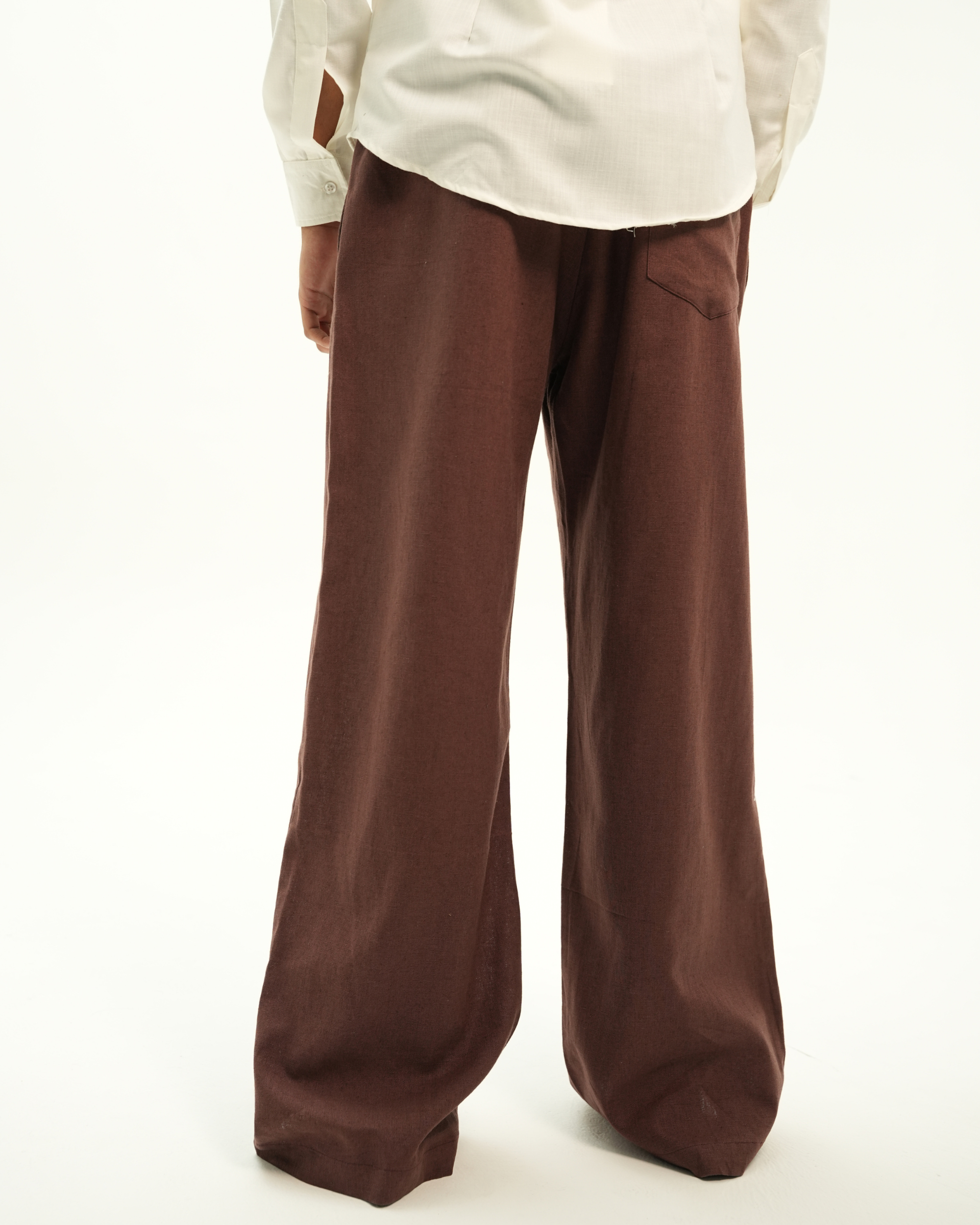MOCHA LINEN PANTS