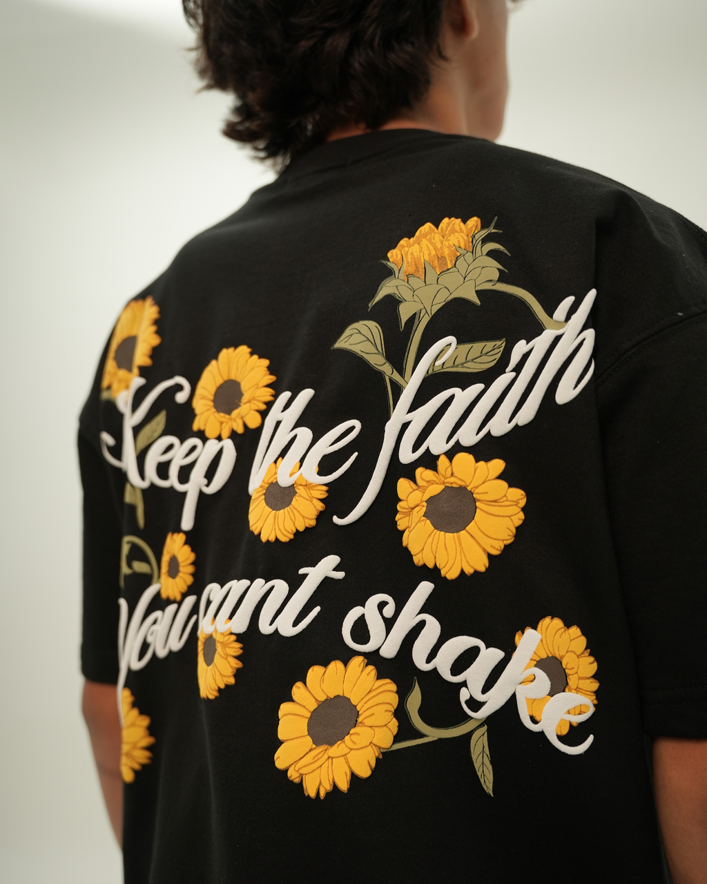 FAITH IN BLOOM OVERSIZED T SHIRT